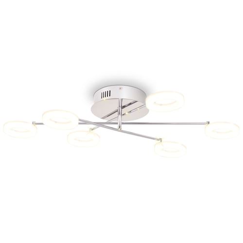 vidaXL LED-plafondlamp met 6 lampen warm wit