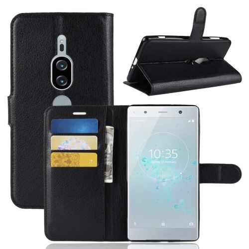 Etui Housse Portefeuille Pour Sony Xperia XZ2 Premium - Noir
