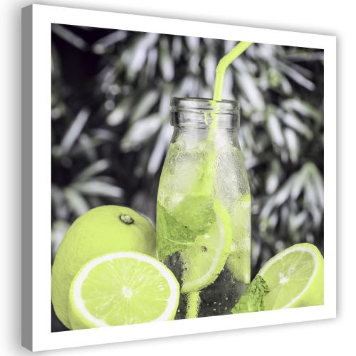 Impression sur toile Tableau Image moderne Canevas Boisson Citrons 2 80x80