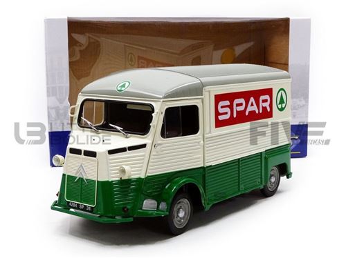 Solido HY Spar 1969 Citroen Véhicule Miniature, 1850015, Blanc / Vert / Rouge, Echelle 1/18