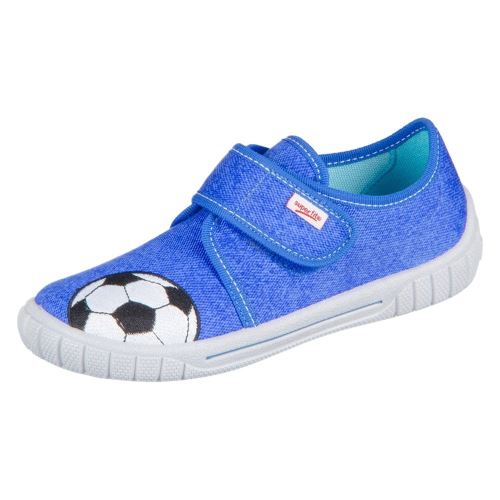 Sneakers Superfit Bill Bluet Kombi Textil Bleu pour Bébé 27