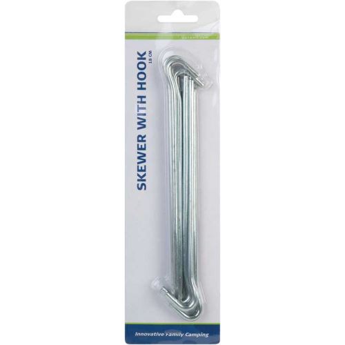 10 piquets tente acier 18cm