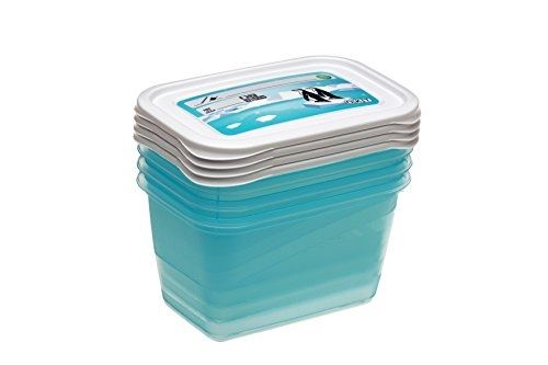 Keeeper 3069063810000 mia polar boîte de nourriture rectangulaire polypropylène bleu 15,5 x 10,5 x 8,5 cm 4 pièces