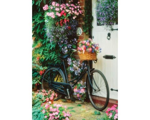 Puzzle 500 Pièces : Vélo et Fleurs, Art Puzzle