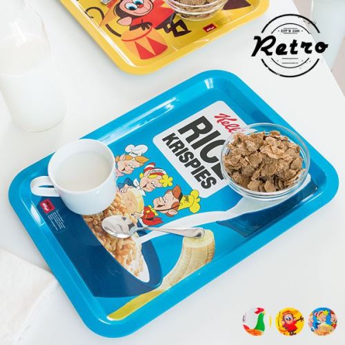 Plateau de service et petit déjeuné métallique rétro Design - Coco Pops
