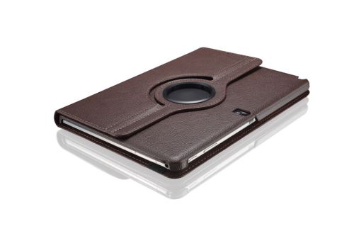 WISETONY® Etui PU cuir Coque Housse rotative 360°pour Samsung Galaxy Note P600/P601 10.1 - Brun
