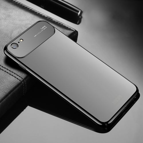 Iphone 8 Coque Protection Plastique Couverture Complète + Objectif + Vitre Arrière Noir Als89854