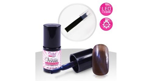 Vernis semi permanent uv / led 5ml - magnétique gris bleuté #2193