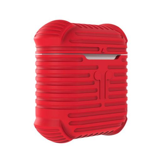 Coque en silicone WISETONY épais et antichoc pour Apple AirPods - Rouge