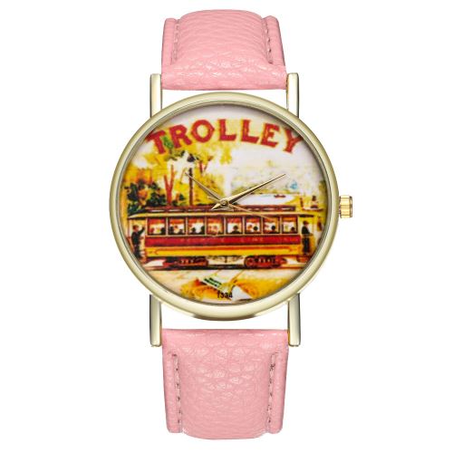 Montre à quartz vintage pour homme avec bracelet en cuir de style classique et bracelet en cuir pour homme, T334-Arose