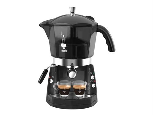 Bialetti CF 40 Mokona - Machine à café avec buse vapeur Cappuccino - noir