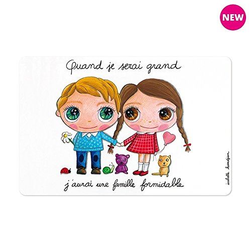 Set de table « Quand je serai grand j’aurai une famille formidable »