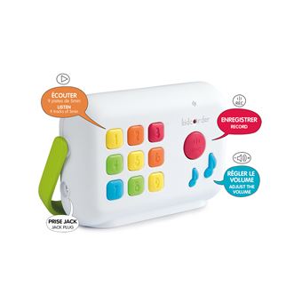 Lecteur audio enregistreur Smoby Kidcorder