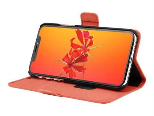 dbramante1928 Milano - Étui à rabat pour téléphone portable - rose rouillée - pour Apple iPhone X