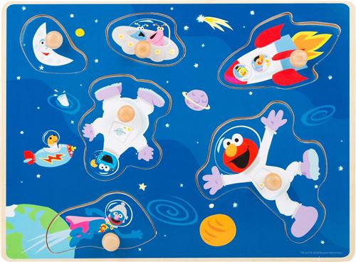 5 RUE SÉSAME Puzzle Univers en bois - 10976