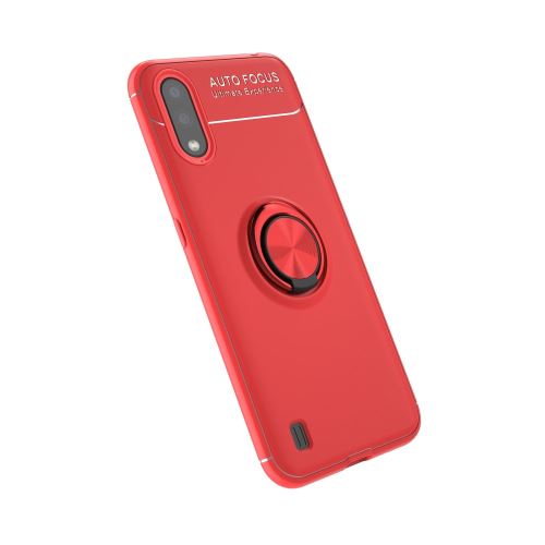 Coque en TPU avec béquille rouge pour votre Samsung Galaxy A01