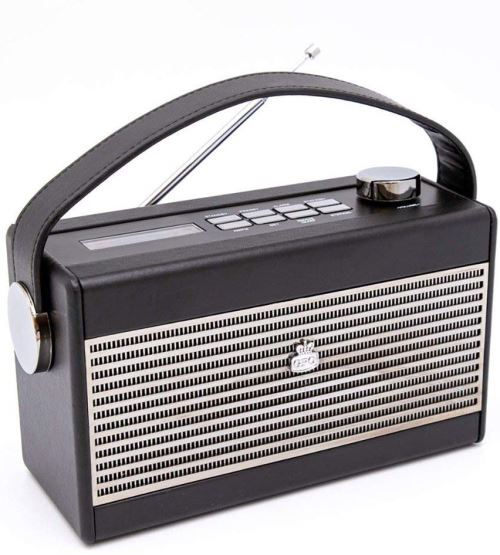 GPO Darcy Radio analogique Portable – Noir et Argent