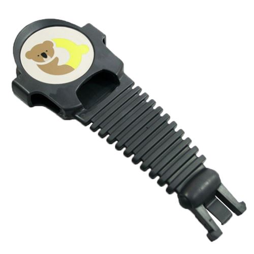 Qibbel clip ceinture pour siège vélo avant et arrière 15 cm gris