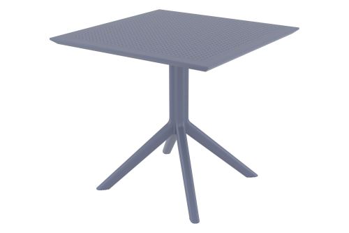 Table SKY 80 cm - table de jardin - Couleur Gris foncé
