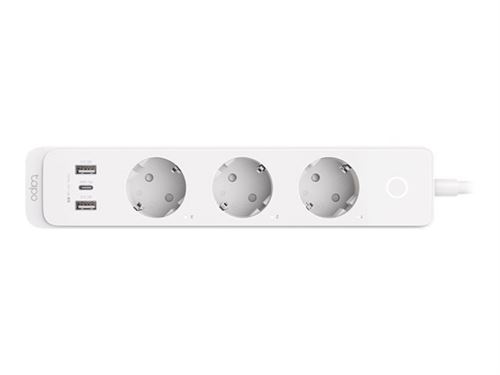 Tapo P300 V1 - Barre d alimentation intelligente - CA 220-240 V - 2300 Watt - Wi-Fi - entrée : alimentation - connecteurs de sortie : 6 (3 x alimentation, 2 x USB, 24 pin USB-C)