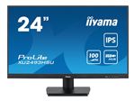 iiyama ProLite XU2493HSU-B6 - Écran LED - 24" (23.8" visualisable) - 1920 x 1080 Full HD (1080p) @ 100 Hz - IPS - 250 cd/m² - 1000:1 - 1 ms - HDMI, DisplayPort - haut-parleurs - noir mat