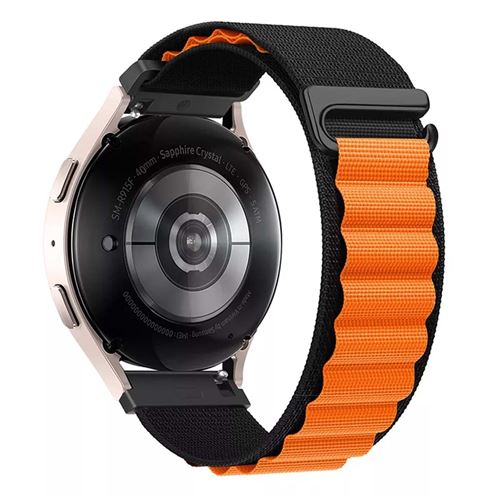 Bigben Connected Multicolore Bracelet Samsung G Watch Series Boucle Alpine 20Mm 155 À 210Mm Noir Et Orange Bigben - Neuf - Image 3