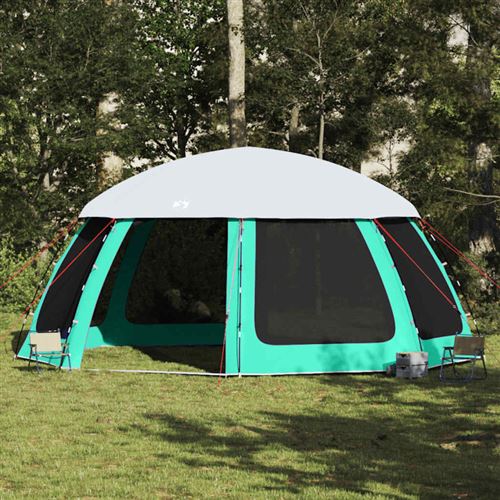 vidaXL Poolzelt mit abnehmbarem Überzelt Netzwänden Meergrün 612x612cm