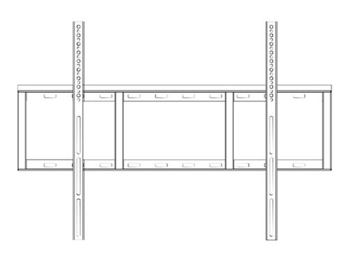 Smart - Haakje - voor interactief plat beeldscherm - te bevestigen aan de muur - voor Board 60XX, 6265, 63XX, 70XX, 72XX, 73XX; In-Wall Rear Projection SMART Board 28XX, 29XX