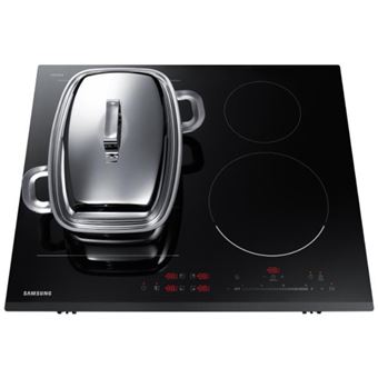 samsung - table de cuisson induction 60cm 4 feux 7200w noir - nz64r7757bk