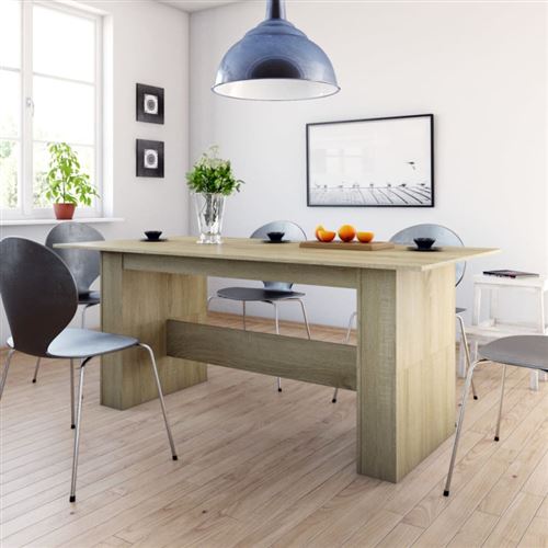 Non Communiqué Bois Table À Manger Chêne Sonoma 180X90x76 Cm D'ingénierie