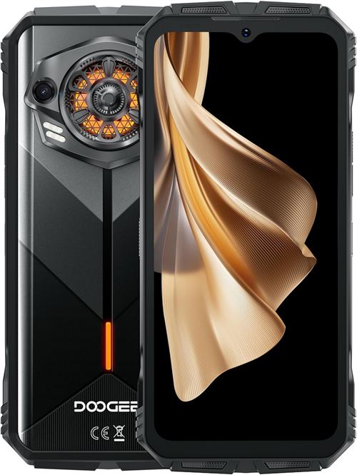 DOOGEE Smartphone S Punk 2024 -10800mAh - 6.58 FHD+ - 50MP+16M - Noir