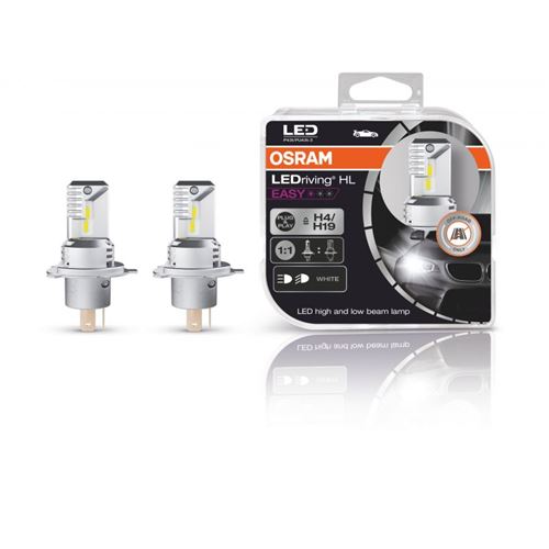 2 ampoules feu auto LEDriving® HL EASY H4/H19 Osram 64193DWESY-HCB