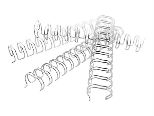 GBC WireBind - 8 mm - 24 anneaux - A5 (148 x 210 mm) - 70 feuilles - argent - 100 unités fil de ligature