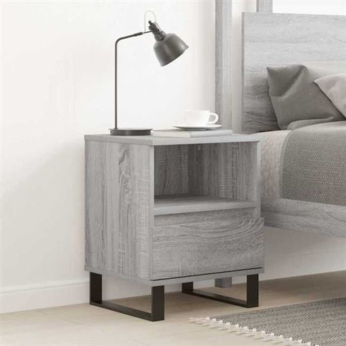 Vidaxl Gris Table De Chevet Sonoma - Image 3