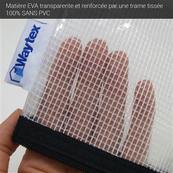 Enveloppes Transparentes A6 Sans Fermeture - Lot De 2 Pour Classeur à Anneaux
