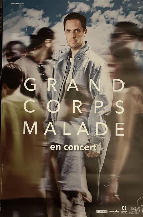 Affiche - Grand Corps Malade - En Concert 2023 - 80x120cm