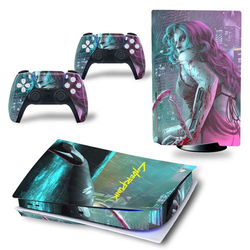 Autocollant Sticker pour Sony PS5 Édition numérique, Lyber punk-848