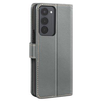 Étui Portefeuille pour Redmi 15 5G Texture Litchi avec Blocage RFID Avizar Gris - 1