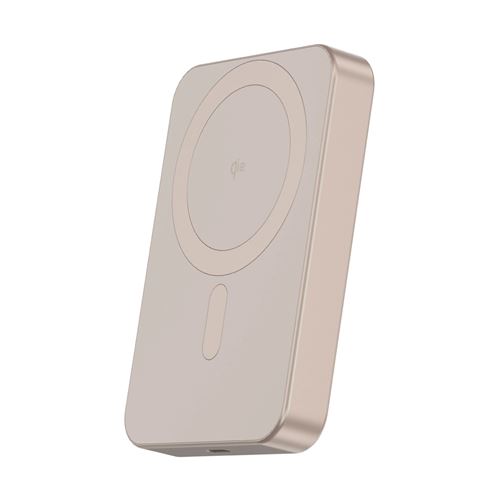 Decoded Powerbank Magn&eacute;tique 10000mAh Compatible MagSafe et Qi2 15W Aluminium Rose
