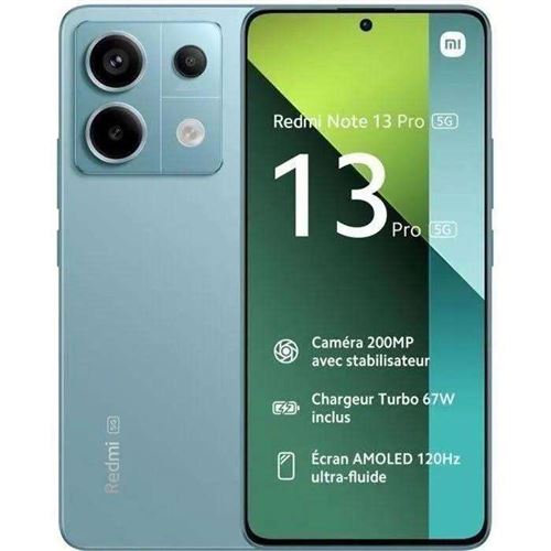 Smartphone Xiaomi Redmi Note 13 Pro bleu 6.67 RAM 4 Go stockage 256 Go