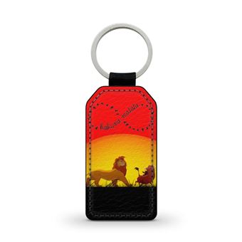 Porte-clé Lion Simili Cuir Personnalisable - Choix De Prénom - Réf 12 - Multicolore