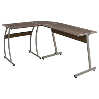 vidaXL Bureau d'angle marron bois d'ingénierie375955 - 1