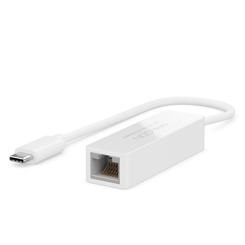 deleyCON Adaptateur LAN USB-C à RJ45 Ethernet Gigabit USB 3.0 (USB 3.1  Gen1) Compatible avec Windows Mac PC Ordinateur Portable Macbook Ultrabook  Tablet-PC - Blanc - Hub USB - Achat & prix