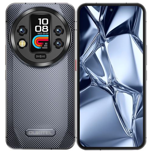 OUKITEL WP200 Pro Téléphone Portable 6.7, 8800mAh, 72(24+48)Go+1To, 108MP+32MP,Empreinte digitale/NFC,Dual SIM 5G smartphone-Gris