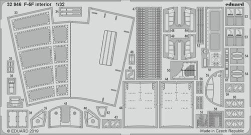 F-5f Interior For Kitty Hawk - 1:32e - Eduard Accessories