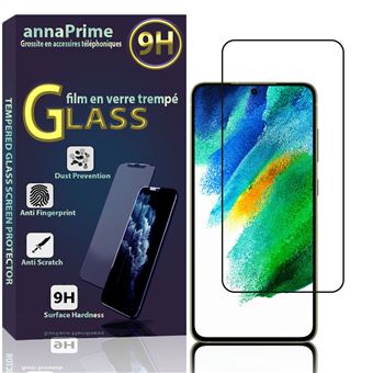 Protection d'écran pour smartphone AnnaPrime - 1 Verre Trempé Intégral pour  Samsung Galaxy S21 FE 5G (2022) 6.4 Protection d'écran avec contour  Noir (non compatible avec Galaxy S21 5G 6.2/ S20