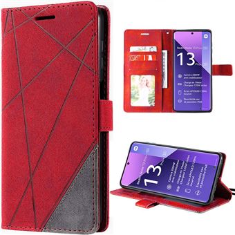 Coque pour Xiaomi Redmi Note 13 Pro+ 5G / Note 13 Pro Plus 5G - Effet Cuir Rouge Antichoc Protection 360° - BOOLING - 1
