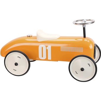 Porteur voiture vintage orange Porteur bébé Achat prix fnac