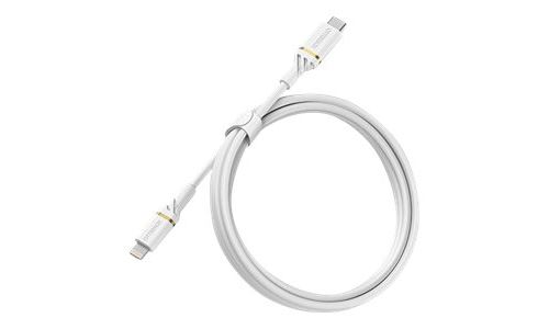 OtterBox Standard - Câble Lightning - Lightning mâle pour 24 pin USB-C mâle - 1 m - poussière de nuage blanche - USB Power Delivery (60W) - pour Apple iPad/iPhone/iPod (Lightning)