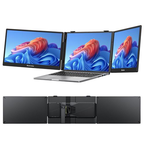 BLACKVIEW DCM5 Moniteur portable 14 pouces IPS FHD 1080P | Double écran professionnel USB-C